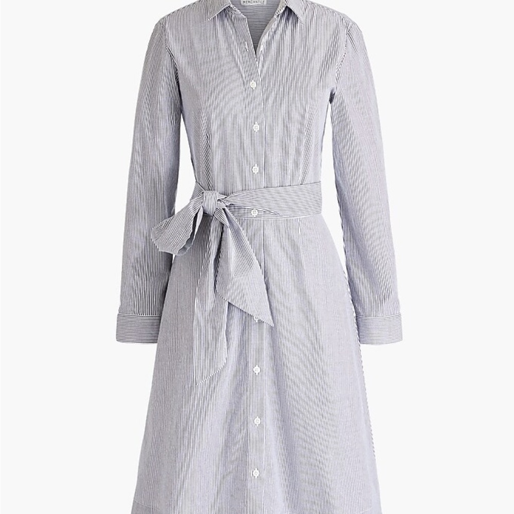 Classic Striped Shirt Dress